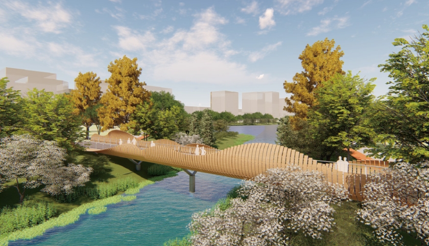 煙臺八角河公園破繭橋廠區工程